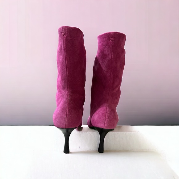 RAG&BONE Slouch Boot in Ultra Pink Suede NWOB size 38.5 - Picture 6 of 7